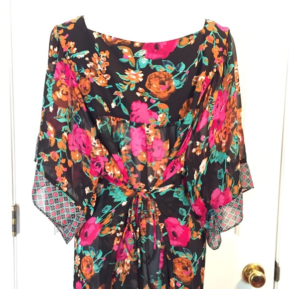 Pure Energy Floral tunic top Sz 3X Nwot - Picture 7 of 8